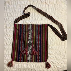 Multi color cross body bag